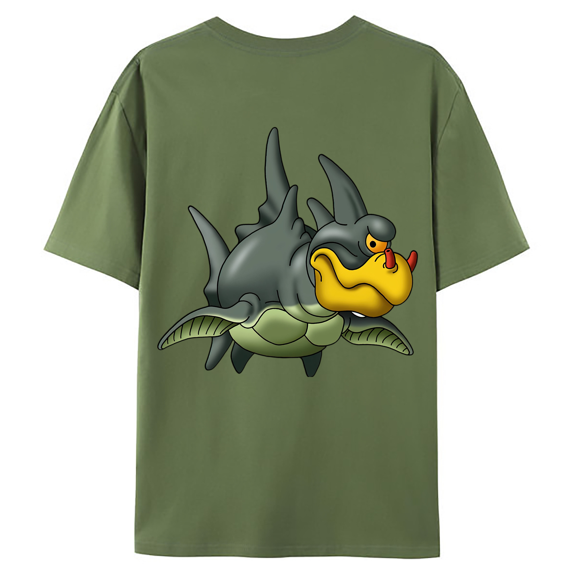 （画像用） ドラゴンクエスト Doragon Kuesuto Dragon Quest 綿100％ メンズ半袖Tシャツ（バックプリント） 通気性